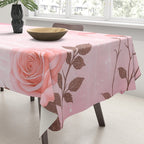 Romantic Pink Ghost with Bows and Butterflies Halloween Gothic Spooky Cute Art Tablecloth Gallery Image 3