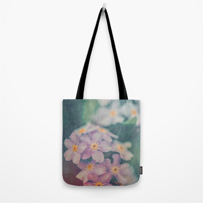 Blue Forget Me Not Botanical Study Tote Bag Gallery Image 2