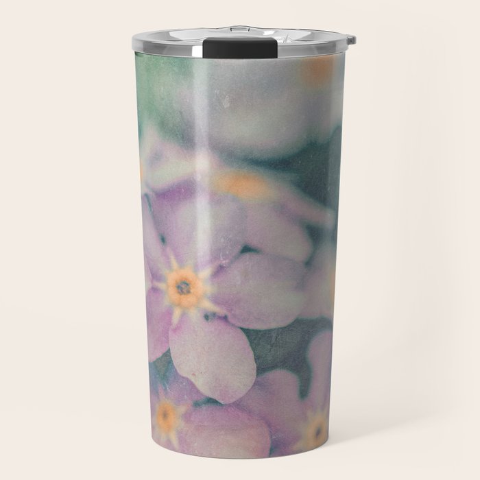 Blue Forget Me Not Botanical Study Travel Mug Gallery Image 1