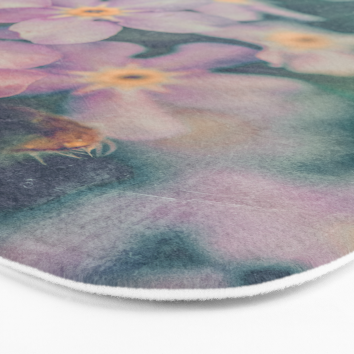 Blue Forget Me Not Botanical Study Bath Mat Gallery Image 3