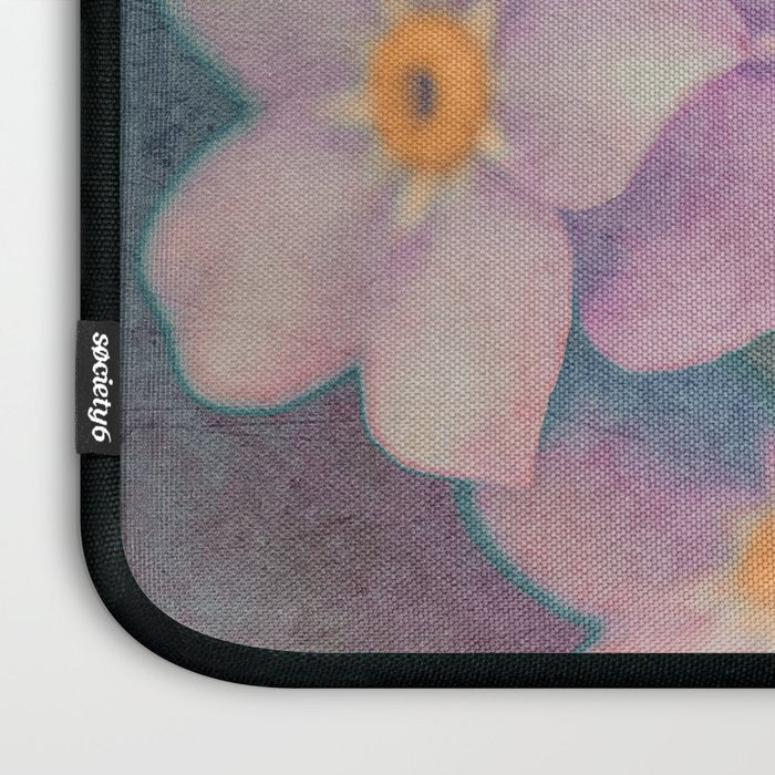 Blue Forget Me Not Botanical Study Laptop Sleeve Gallery Image 3