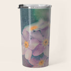 Blue Forget Me Not Botanical Study Travel Mug Gallery Image 3