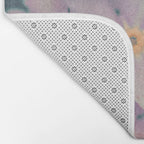 Blue Forget Me Not Botanical Study Bath Mat Gallery Image 2