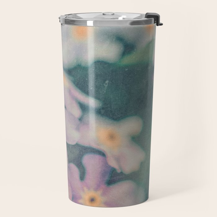 Blue Forget Me Not Botanical Study Travel Mug Gallery Image 2