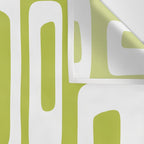 Retro Mid Century Modern Abstract Pattern 335 Chartreuse Wall Tapestry Gallery Image 3