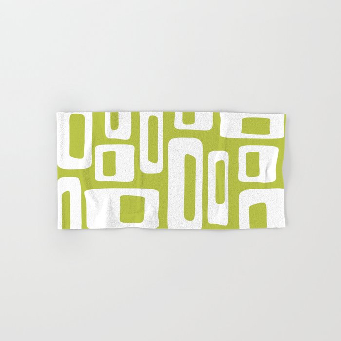 Retro Mid Century Modern Abstract Pattern 335 Chartreuse Towels Gallery Image 1