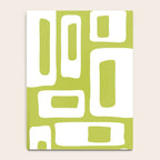 Retro Mid Century Modern Abstract Pattern 335 Chartreuse Notebook Gallery Image 4
