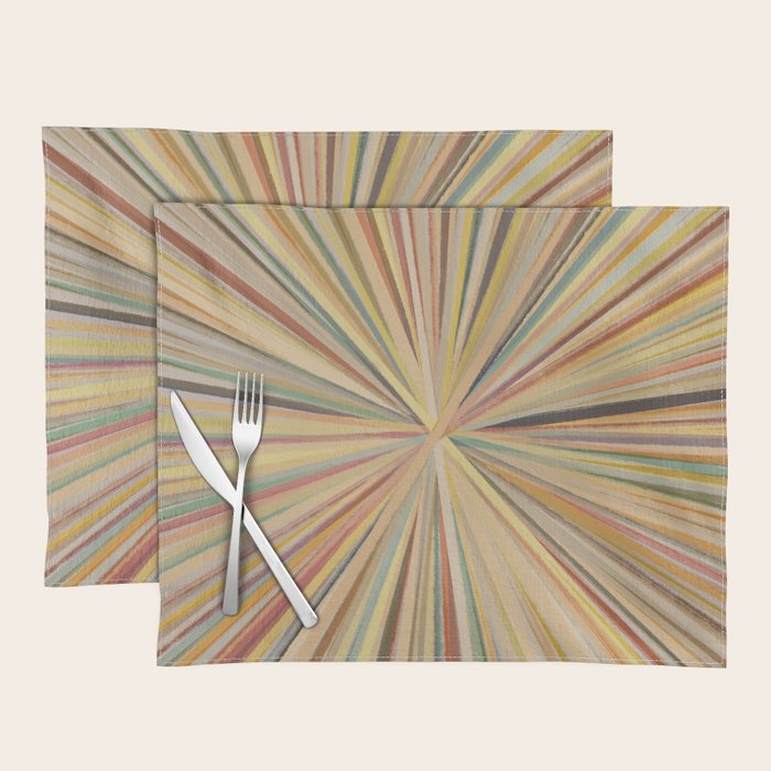Abstract Pastel Bloom Placemat Gallery Image 1