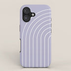Minimal Arch XXXIII Lilac Purple Modern Geometric Lines iPhone Case Gallery Image 1