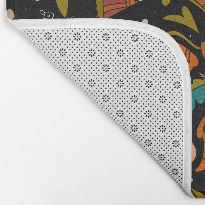 Botanical Print Bath Mat Gallery Image 2