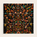 Botanical Print Wood Wall Art Gallery Image 1
