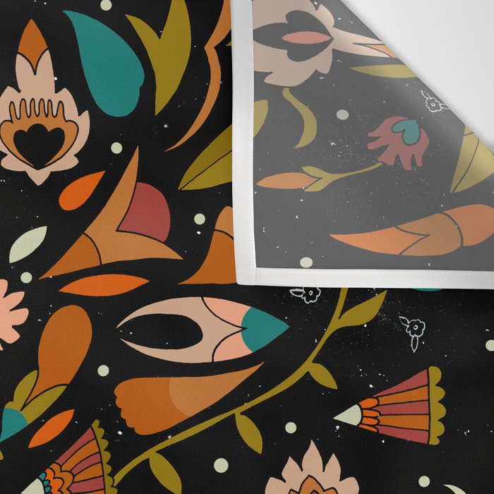 Botanical Print Wall Tapestry Gallery Image 3