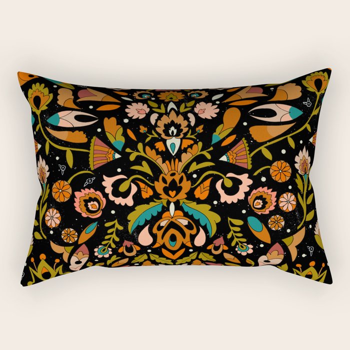 Botanical Print Rectangular Pillow Gallery Image 1