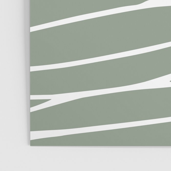 Minimalist, Tropical Leaf, Green, Boho Wall Art Poster Gallery Image 3