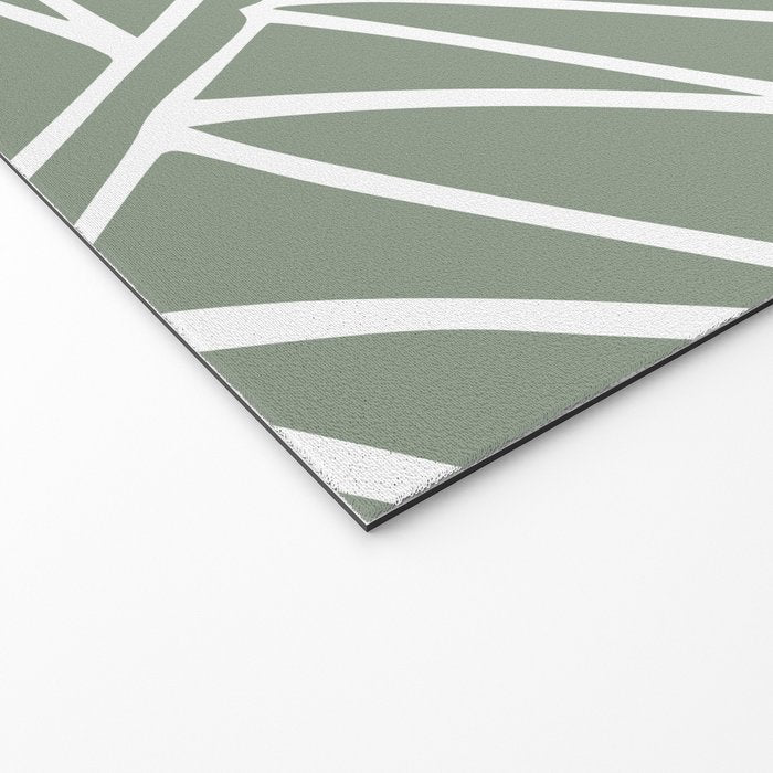 Minimalist, Tropical Leaf, Green, Boho Wall Art Welcome Mat Gallery Image 2