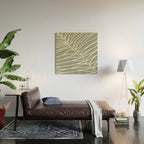 Minimalist, Tropical Leaf, Green, Boho Wall Art Wood Wall Art Gallery Image 2