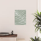 Minimalist, Tropical Leaf, Green, Boho Wall Art Poster Gallery Image 2