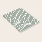 Minimalist, Tropical Leaf, Green, Boho Wall Art Notebook Gallery Image 2
