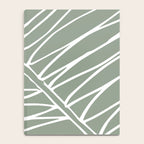 Minimalist, Tropical Leaf, Green, Boho Wall Art Notebook Gallery Image 4