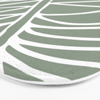 Minimalist, Tropical Leaf, Green, Boho Wall Art Bath Mat Gallery Image 3