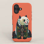 panda orange iPhone Case Gallery Image 1