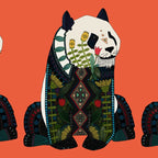 panda orange Coffee Mug Gallery Image 2