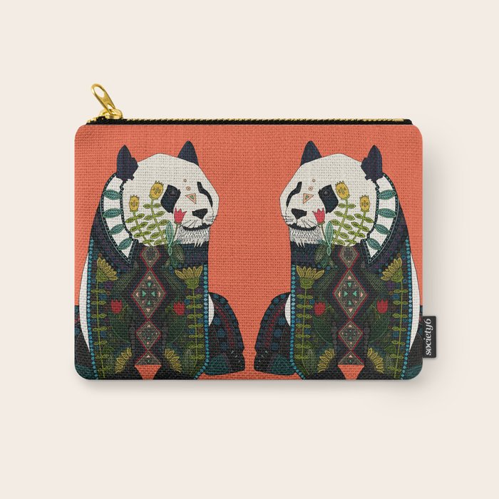 panda orange Carry All Pouch Gallery Image 1