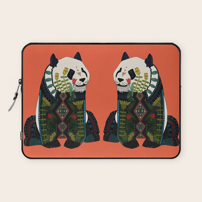 panda orange Laptop Sleeve Gallery Image 1