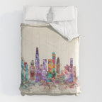 los angeles california skyline Comforter Gallery Image 6