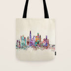 los angeles california skyline Tote Bag Gallery Image 1
