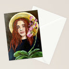 The Orchid Farmer Acrylic Painting Stationery Card Gallery Image 2