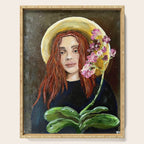 The Orchid Farmer Acrylic Painting Serving Tray Gallery Image 1