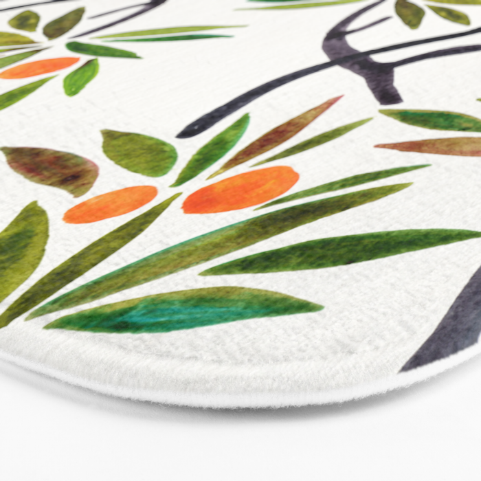 Bonsai Tree - Orange Fruit Bath Mat Gallery Image 3