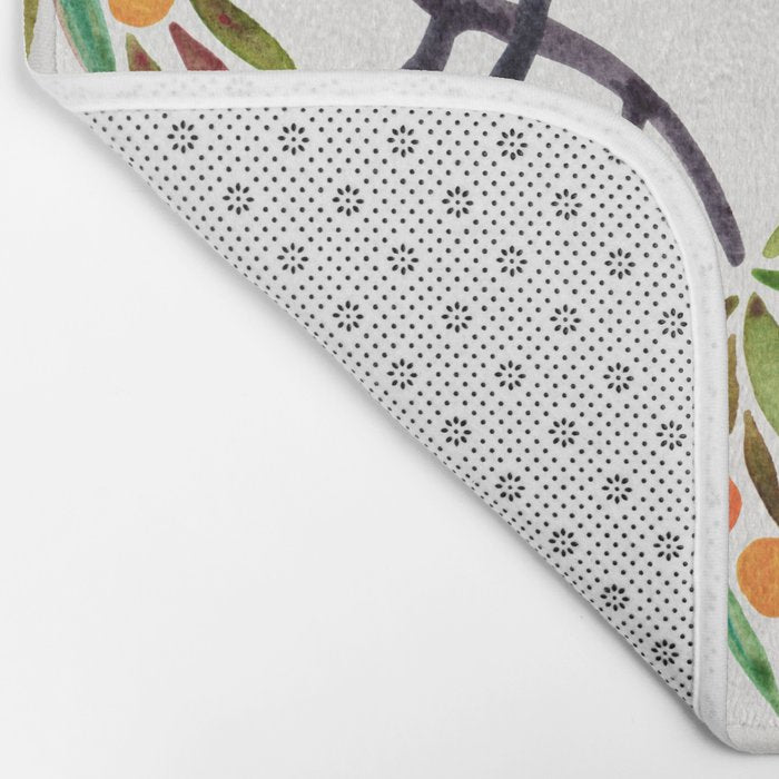 Bonsai Tree - Orange Fruit Bath Mat Gallery Image 2
