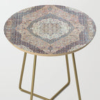 Haj Jalili Tabriz Persian Rug Print Side Table Gallery Image 2