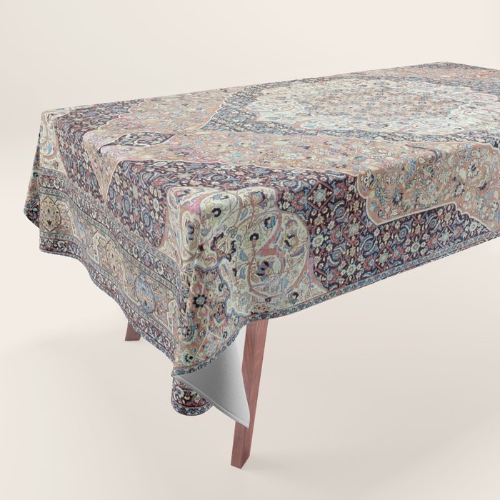 Haj Jalili Tabriz Persian Rug Print Tablecloth Gallery Image 1