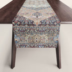 Haj Jalili Tabriz Persian Rug Print Table Runner Gallery Image 1