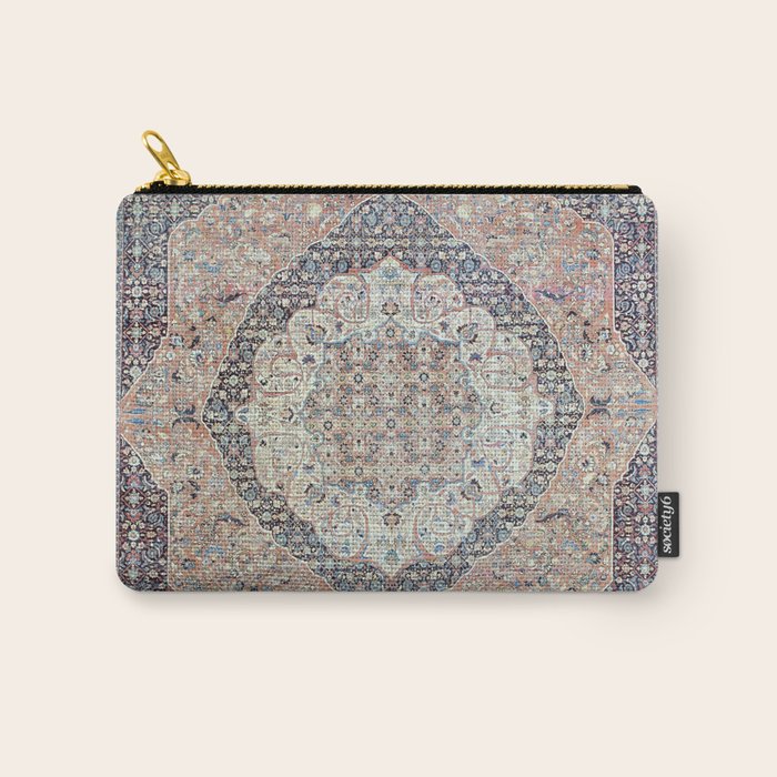 Haj Jalili Tabriz Persian Rug Print Carry All Pouch Gallery Image 1
