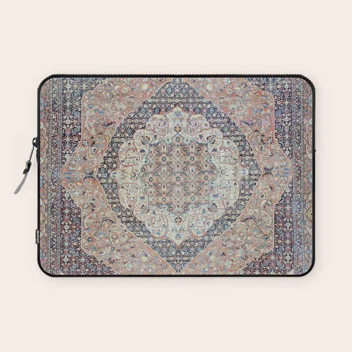Haj Jalili Tabriz Persian Rug Print Laptop Sleeve Gallery Image 1