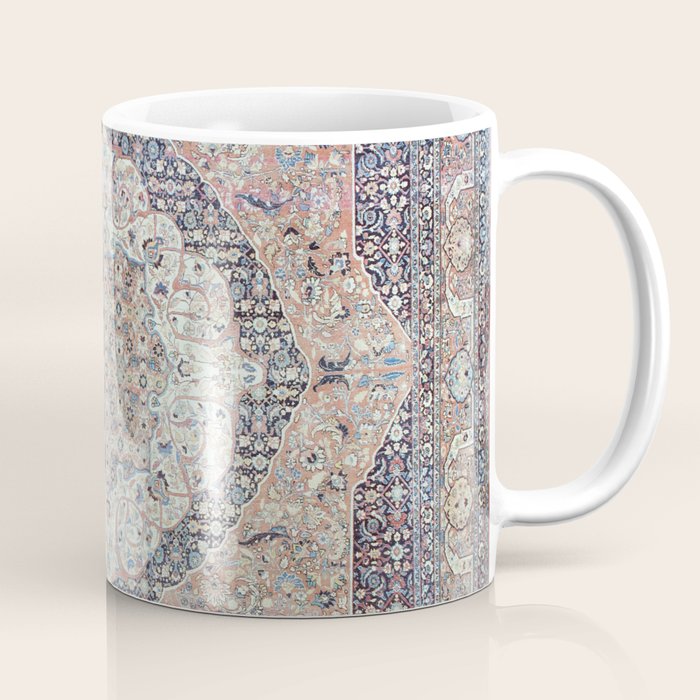 Haj Jalili Tabriz Persian Rug Print Coffee Mug Gallery Image 1