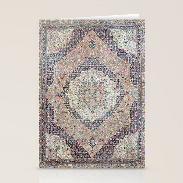 Haj Jalili Tabriz Persian Rug Print Stationery Card Gallery Image 2