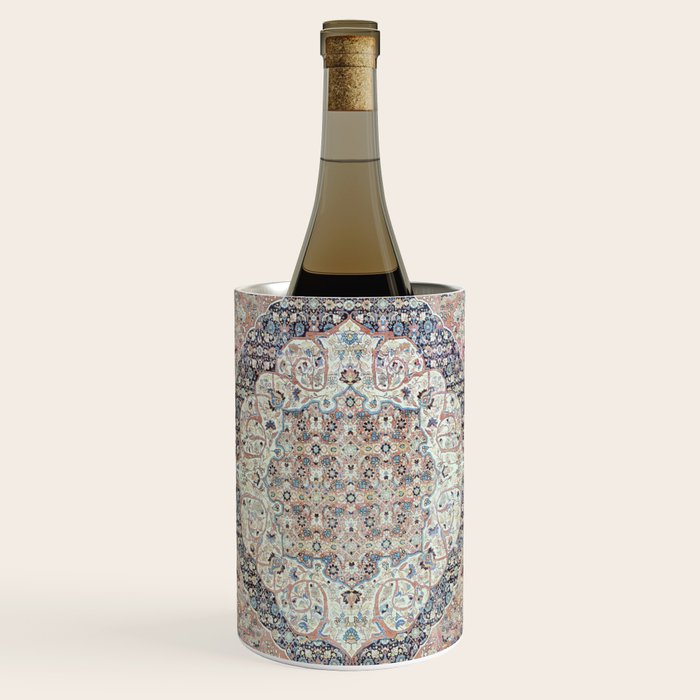 Haj Jalili Tabriz Persian Rug Print Wine Chiller Gallery Image 1