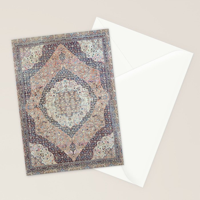 Haj Jalili Tabriz Persian Rug Print Stationery Card Gallery Image 2