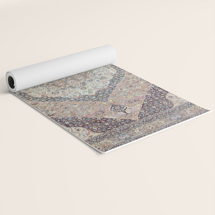 Haj Jalili Tabriz Persian Rug Print Yoga Mat Gallery Image 2