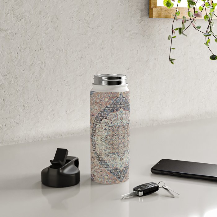 Haj Jalili Tabriz Persian Rug Print Water Bottle Gallery Image 4