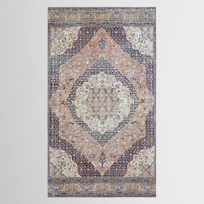 Haj Jalili Tabriz Persian Rug Print Tablecloth Gallery Image 2
