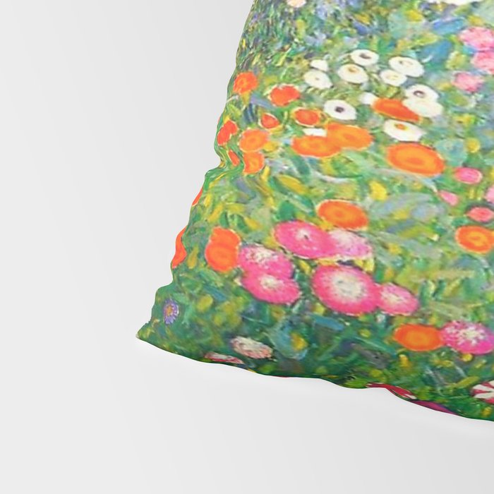 Gustav Klimt Flower Garden Pillow Sham Gallery Image 4