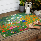 Gustav Klimt Flower Garden Outdoor Rug Gallery Image 2