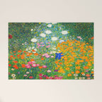 Gustav Klimt Flower Garden Welcome Mat Gallery Image 1