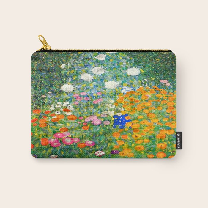 Gustav Klimt Flower Garden Carry All Pouch Gallery Image 1